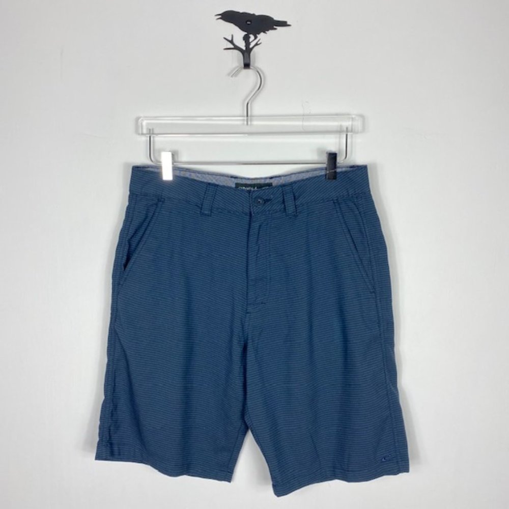O'Neill Flat Front Subtle Striped Shorts | Size 32